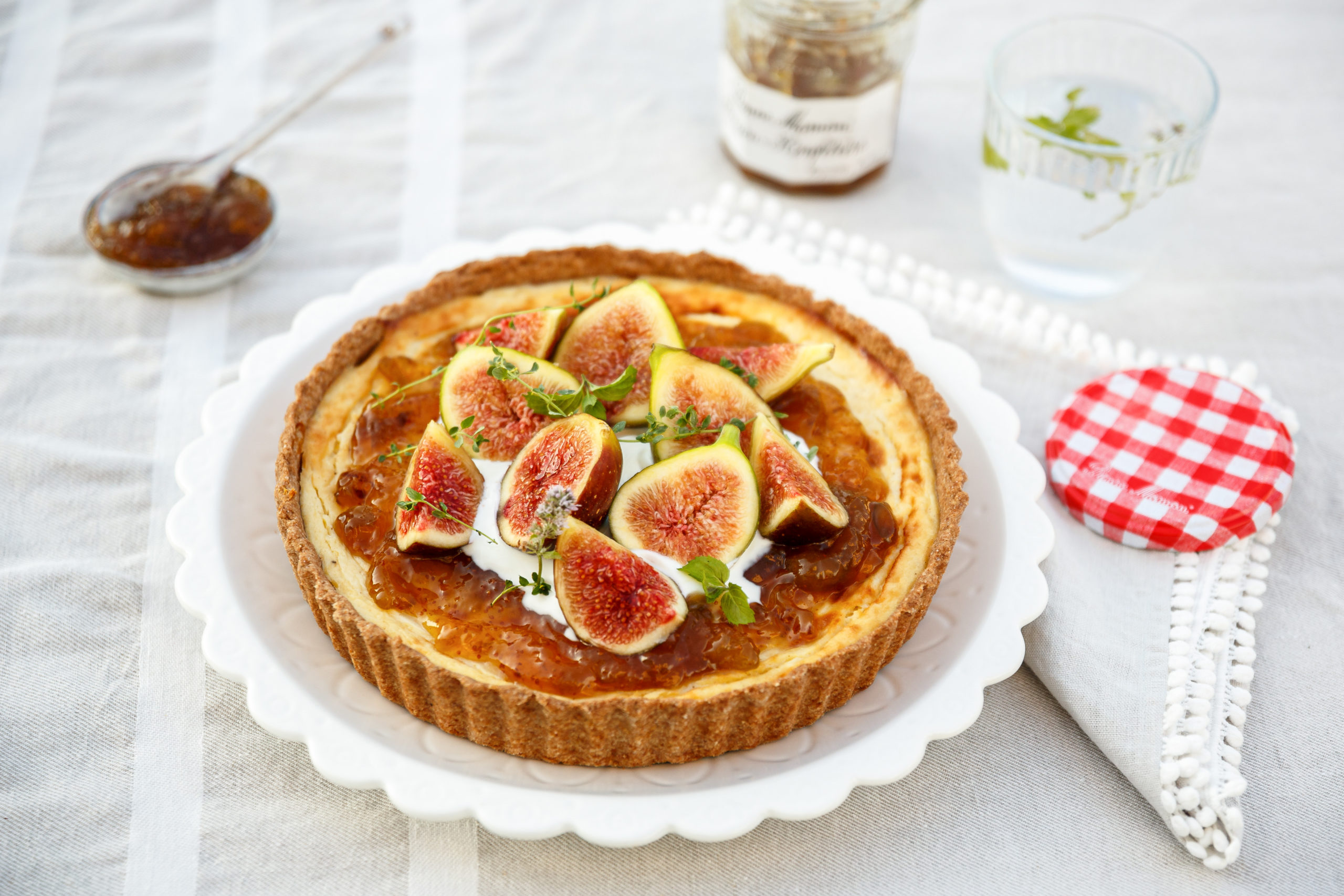 Mascarpone cheesecake s figovo marmelado
